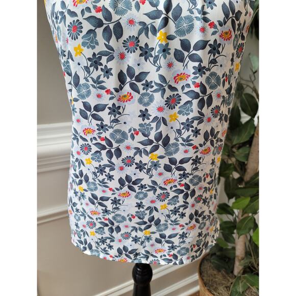 Loft Shirt Blouse Women's Size Medium Multicolor 100% Polyester Sleeveless - Picture 4 of 9